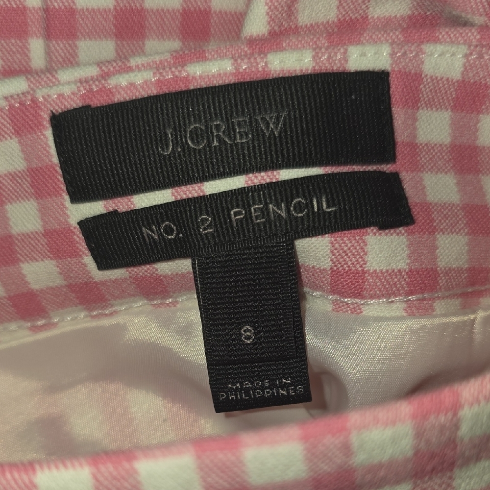 Pink Gingham Pencil Skirt - Picture 3 of 3